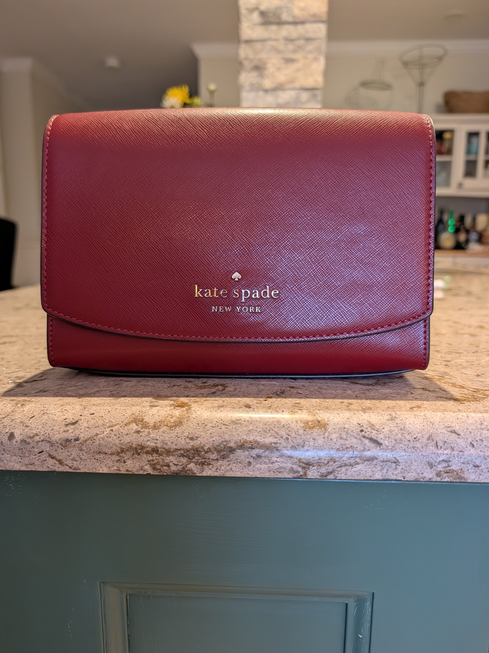 kate spade New York Red Leather Crossbody Bag